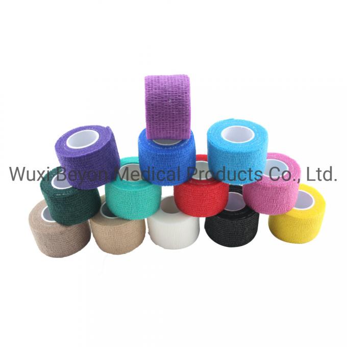 Latex-Free Non-Woven Self-Adhesive Cohesive Flexible Self-Adhering Elastic Wrap Tape Bandage