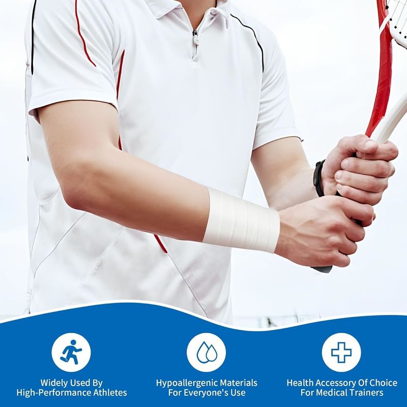 Athletic Joints Protection Sports Tape White Color Elbow, Wrist, Finger, Ankle, Feet